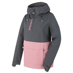 Husky Nabbi L S, dk. grey/pink Dámská outdoor bunda