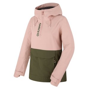 Husky Nabbi L S, lt. pink/khaki Dámská outdoor bunda