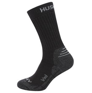 Husky All Wool XL (45-48), černá Ponožky