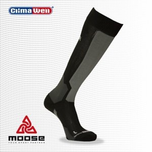 Moose Orienteering - černé - unisexové sportovní ponožky 36-37