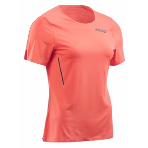 CEP dámské běžecké tričko s krátkým rukávem Coral