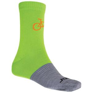 Sensor Ponožky Tour Merino Wool zelená/šedá 39-42