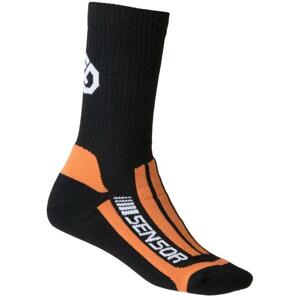Sensor Ponožky Treking Evolution černá/oranžová 35-38