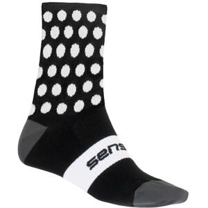 Sensor Ponožky Dots černá/bílá 39-42