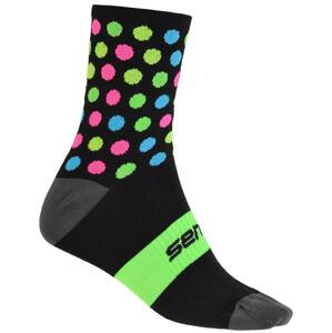 Sensor Ponožky Dots černá/multi 35-38