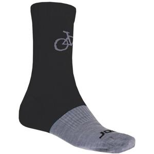 Sensor Ponožky Tour Merino Wool černá/šedá 35-38