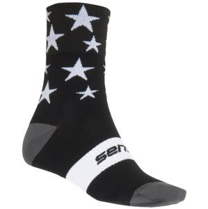 Sensor Ponožky Stars černá/bílá 39-42
