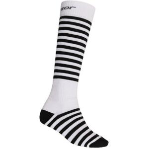 Sensor Ponožky Thermosnow Stripes bílá 43-46