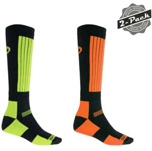 Sensor Ponožky Snow 2-pack žlutá/oranžová 35-38