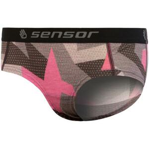 Sensor Merino Impress dámské kalhotky černá/camo S