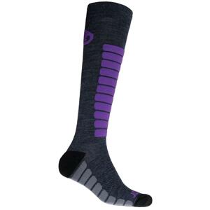 Sensor Ponožky Zero Merino šedá/fialová 35-38