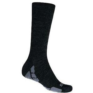 Sensor Ponožky Hiking Merino černá/šedá 35-38