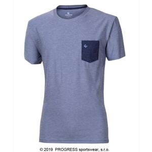 Pánské sportovní triko Progress Mark šedý melír