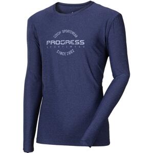 Pánské sportovní triko Progress Patrick tm.modrý melír