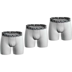 Under Armour Charged Cotton 6in 3 Pack-WHT S