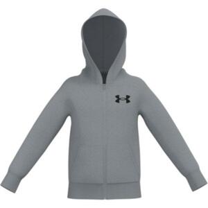 Under Armour RIVAL COTTON FZ HOODIE-GRY S
