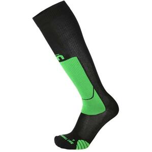Mico Light weight extra dry ski touring socks nero verde fluo