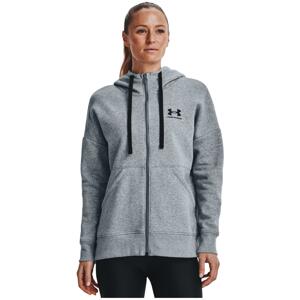 Under Armour Rival Fleece FZ Hoodie-GRY S