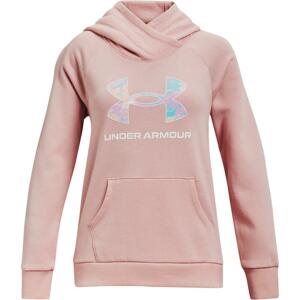 Under Armour Rival Logo Hoodie-PNK S