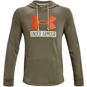 Under Armour Rival Terry Logo Hoodie-GRN XS
