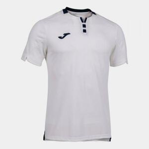 Joma Gold IV Short Sleeve T-Shirt White Navy XXL