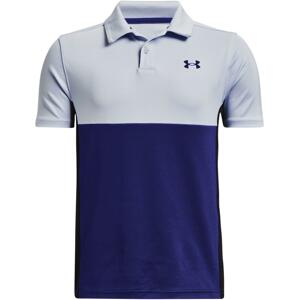 Under Armour Performance Blocked Polo-BLU L