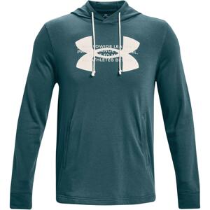 Under Armour Rival Terry Logo Hoodie-GRN XS