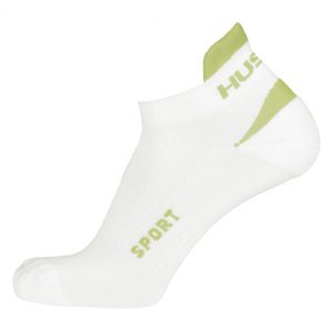 Husky Sport M (36-40), bílá/sv. zelená Ponožky