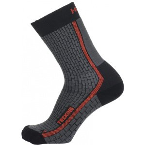 Husky Treking XL (45-48), antracit/červená Ponožky