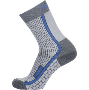Husky Treking M (36-40), šedá/modrá Ponožky