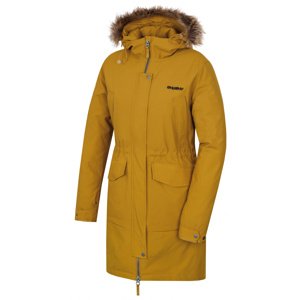Husky Nelidas L XL, horčicová Dámský zimní kabát