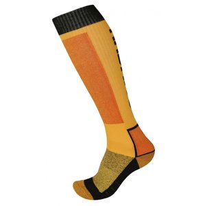 Husky Snow Wool XL (45-48), žlutá/černá Ponožky