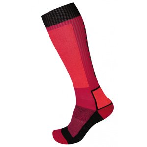 Husky Snow Wool XL (45-48), růžová/černá Ponožky