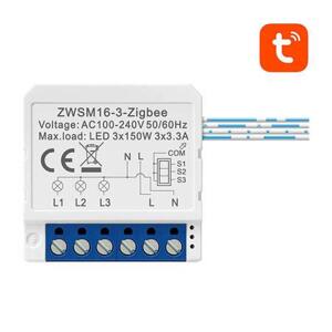 Chytrý spínací modul ZigBee Avatto ZWSM16-W3 TUYA