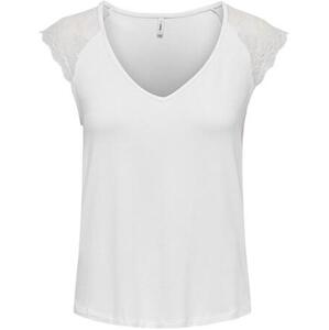 ONLY Dámské triko ONLPETRA Slim Fit 15315803 White XL