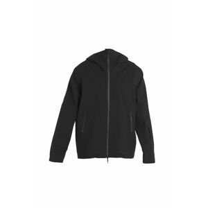 ICEBREAKER Mens Merino Shell+ Peak Hooded Jacket, Black velikost: L