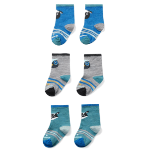 Smartwool TODDLER TRIO laguna blue 3T Velikost: 3T ponožky