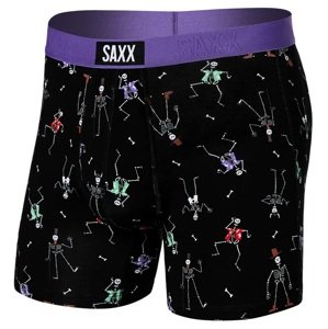 Saxx VIBE SUPER SOFT BB dancing skellies-black Velikost: XL boxerky