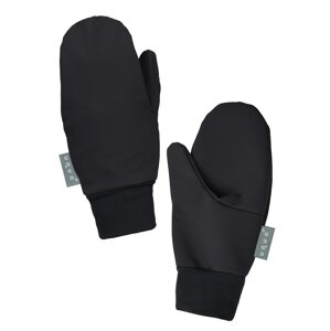 Unuo, Dětské softshellové rukavice s fleecem Tap, Černá Velikost: L