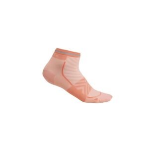 Dámské merino ponožky ICEBREAKER Wmns Merino Run+ Ultralight Mini, Glow/Tang velikost: 38-40 (M)