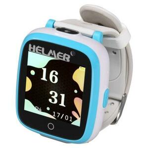 HELMER dětské chytré hodinky KW 802/ 1.54" TFT/ dot. display/ IP66/ 2x foto/ video/ volání/ 6 her/ MP3/ CZ/ modro-bílé