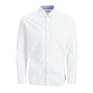 Jack&Jones Pánská košile JJEPLAIN POPLIN Slim Fit 12173241 White XXL