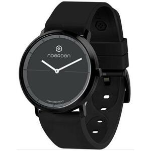 NOERDEN chytré elegantní hybridní hodinky LIFE2 Black/ dotykové sklíčko/ 5 ATM/ výdrž až 6 měsíců/ černé/ CZ app