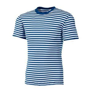 PROGRESS MLs NKR pánské funkční tričko s krátkým rukávem XL proužek modrá/bílá