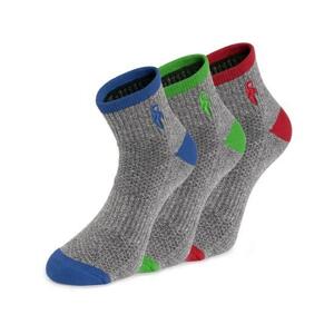 Ponožky CXS PACK, šedé, 3 páry, vel. 40 - 42, 40 - 42