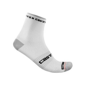 Castelli - pánské ponožky Rosso Corsa Pro 9, white L/XL