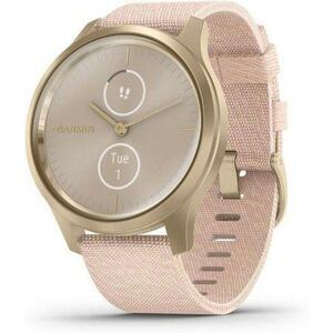 GARMIN chytré elegantní fitness hodinky vivomove3 Style, LightGold/PinkNylon Band