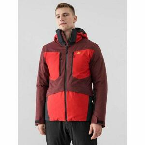 4F Pánská lyžařská bunda - velikost L dark red L