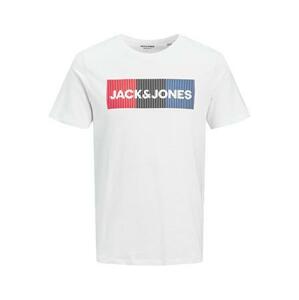 Jack&Jones Pánské triko JJECORP Slim Fit 12151955 White PLAY SLIM L