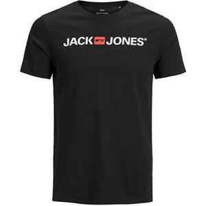 Jack&Jones PLUS Pánské triko JJECORP Regular Fit 12184987 Black 6XL